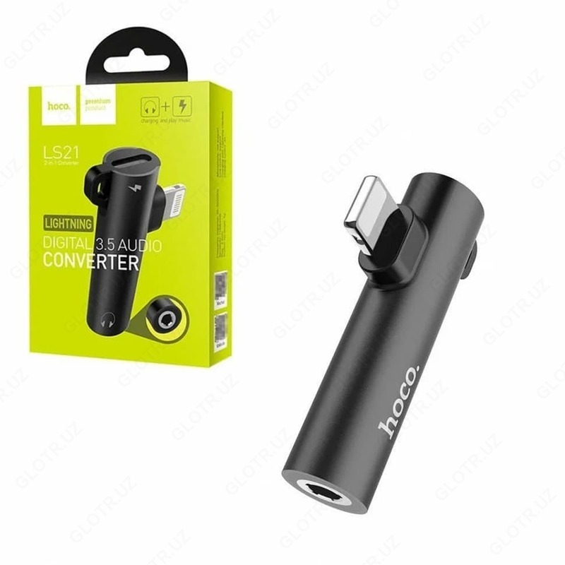 Audio konvertor adapteri Hoco LS21 Lightning - 3,5 mm