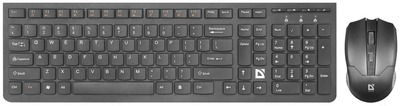 Klaviatura va sichqoncha Defender Columbia C-775 Black USB