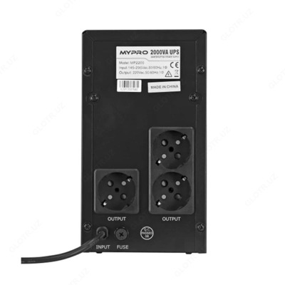 Источник бесперебойного питания MYPRO 2200-2000VA LED with 2*9Ah