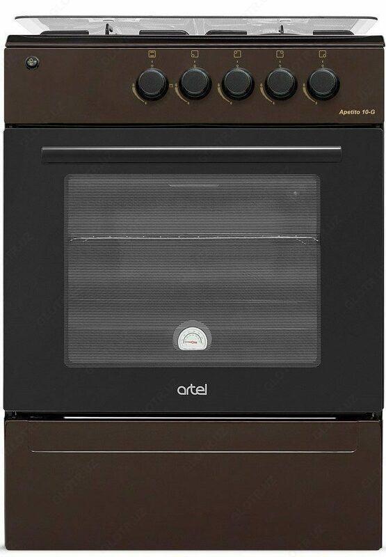 Газовая плита ARTEL Apetito 10-G ГП без гриля (коричневый) чугун