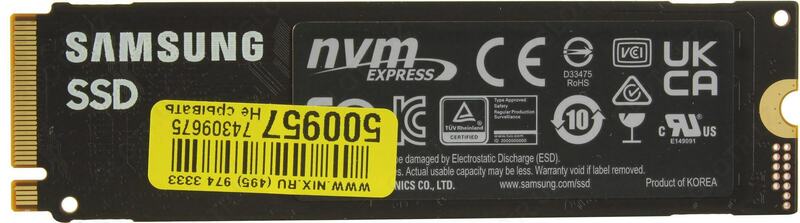 Твердотельный накопитель SSD Samsung 980 500 Гб MZ-V8V500BW PCI-E