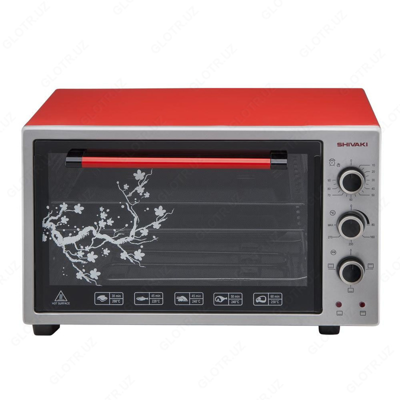 Mini pechka Artel ART-MD-3614 (qizil) elektr pechka bilan