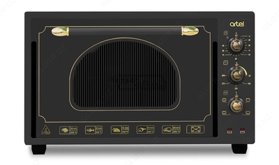 Mini pech Artel MD-3618 Qora / Qora Art-Retro (lyuks)