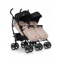  Egizaklar uchun aravachasi Easygo Duo Comfort latte - 