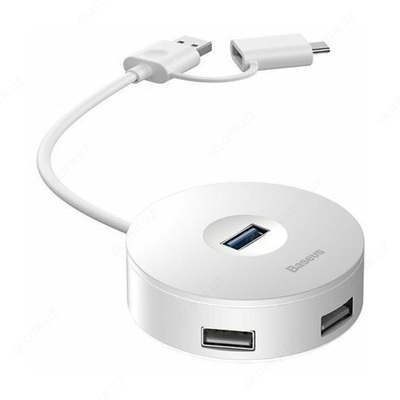 Хаб Baseus Round Box HUB adapter 12cm CAHUB-GB02