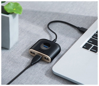 Хаб Baseus Square Round CAHUB-BY01