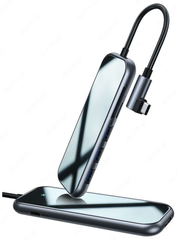  USB-концентратор Baseus Multi-functional HUB Type-C to 3xUSB+HDMI CAHUB-CZ0G разъемов: 4 - 