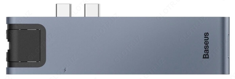 USB-концентратор Baseus Thunderbolt C+ Pro CAHUB-L0G разъемов: 5