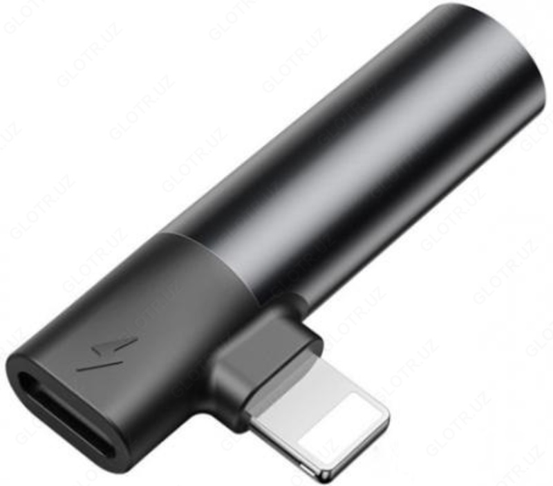  Адаптер Baseus L43 Lightning Male to 3.5mm+Lightning Female CALL43-01 - 