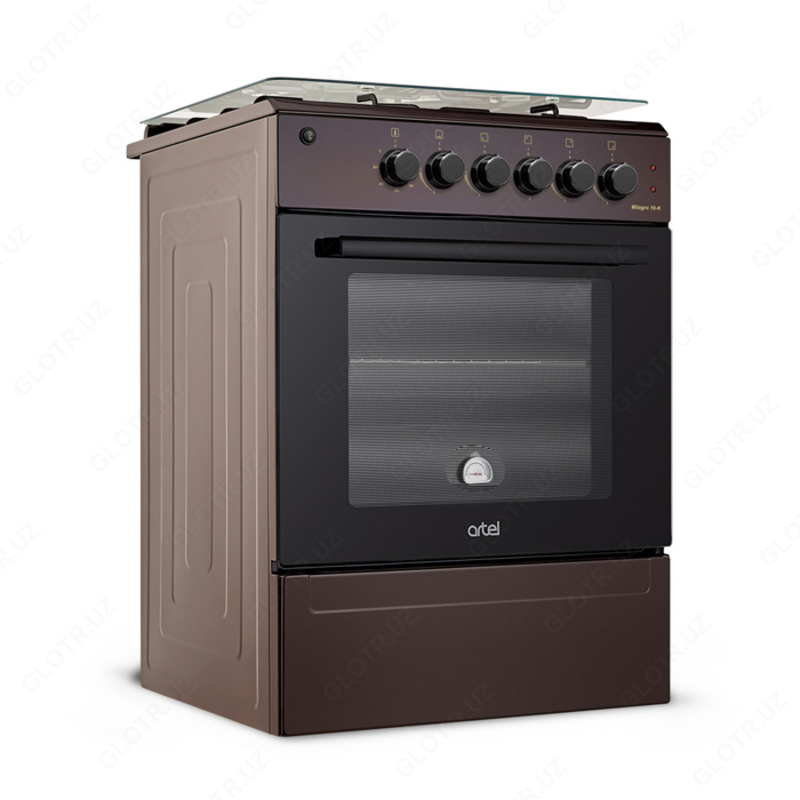 Комбинированная плита Artel Milagro 10-K KП (без гриля) коричневый Чугун