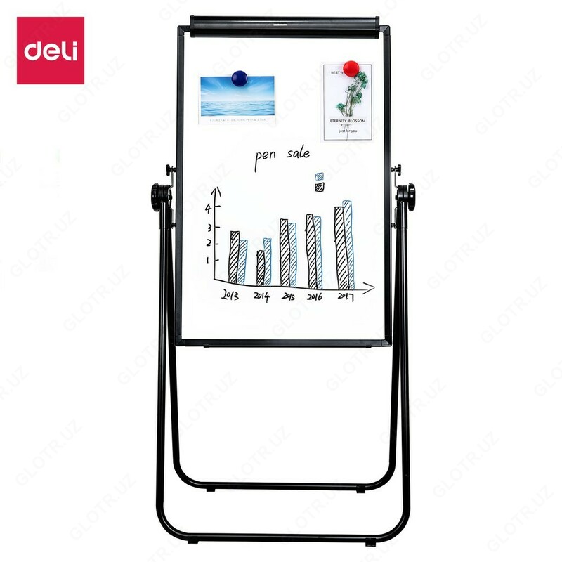 Доска флип- чарт Deli E7891B U-образная подставка