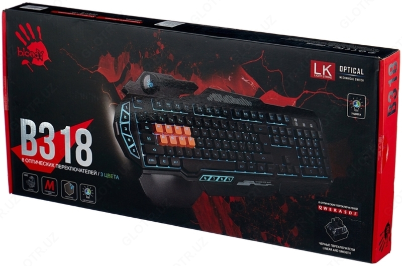 Игровая клавиатура Bloody B318 проводная