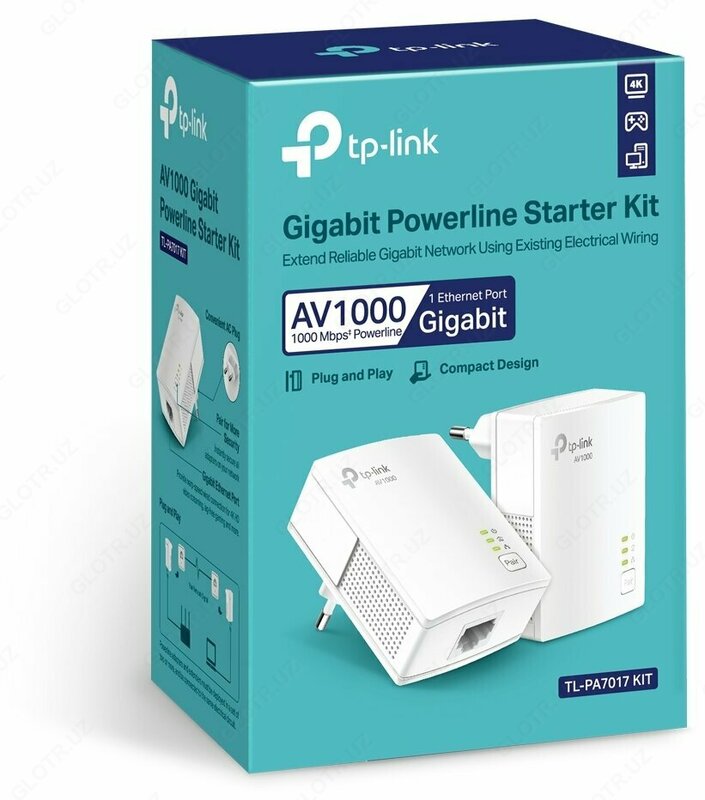 Комплект адаптеров Powerline TP-LINK TL-PA7017 KIT