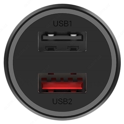 Avtomobil zaryadlovchi Xiaomi Mi 37W ikki portli avtomobil zaryadlovchi Avtomobil zaryadlovchi Xiaomi Mi 37W ikki portli avtomobil zaryadlovchi