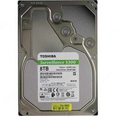 Toshiba Surveillance 8 TB HDWT380UZSVA qattiq disk