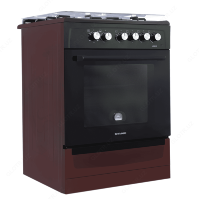 Газовая плита Shivaki 6400-G ГП Бордовый Матовый