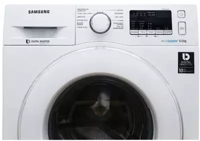 Стиральная машина Samsung EcoBubble WW60J4210JWOLD (6кг) White