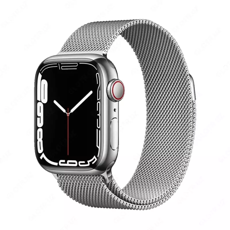 Смарт часы Apple Watch Series 7 GPS + Cellular, 45mm Stainless Steel Case with Milanese Loop