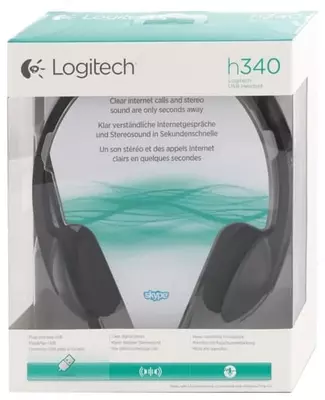 Компьютерная гарнитура Logitech USB Headset H340