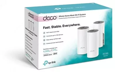 Wi-Fi Mesh tizimi TP-LINK Deco E4 (3-pack)