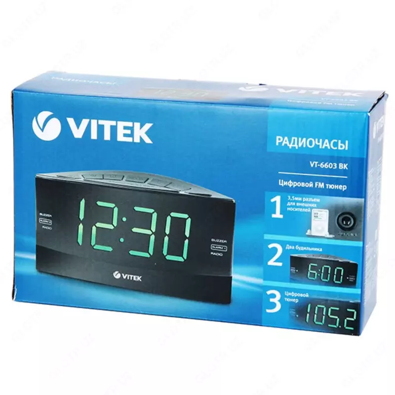 Радио-часы Vitek VT-6603 BK