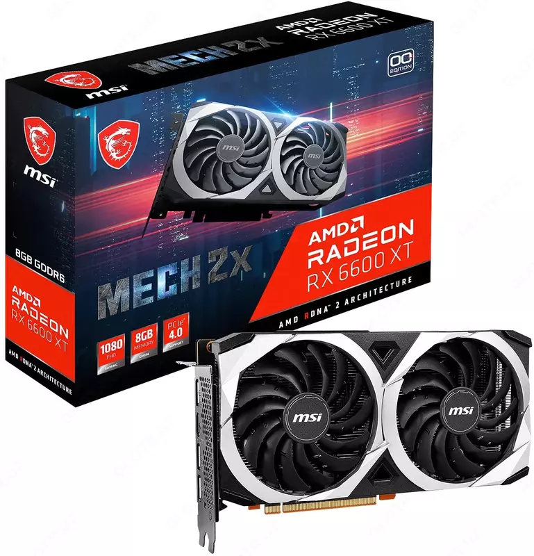  Видеокарта MSI Gaming AMD Radeon RX 6600 XT  128-бит 8 ГБ GDDR6 - 