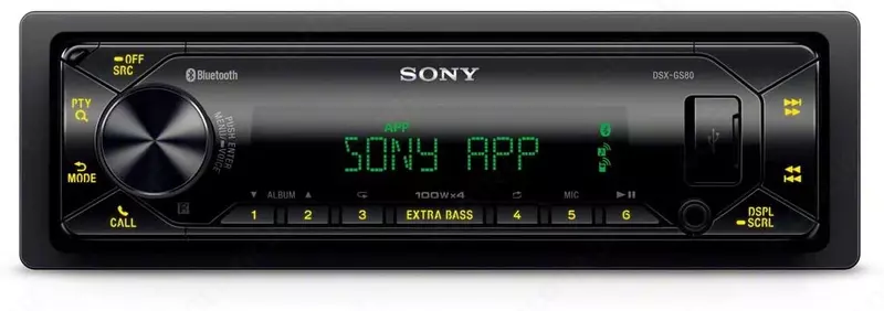   Автомобильный медиа-ресивер SONY DSX-GS80 1 DIN 4x100 Вт  CD