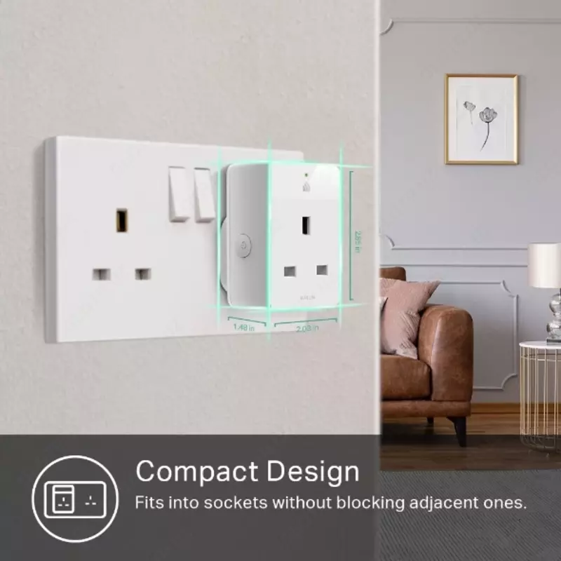 Умная розетка TP-LINK KP105 Kasa Smart Wi-Fi Plug Slim
