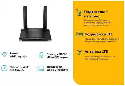 WiFi Роутер TP-LINK TL-MR100