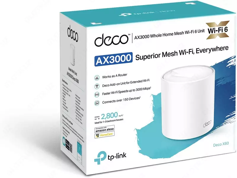 Mesh Wi-Fi система TP-Link Deco X60 AX3000 Whole Home Mesh WiFi 6 (1-Pack)