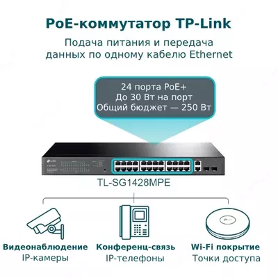 Kоммутатор TP-LINK TL-SG1428PE