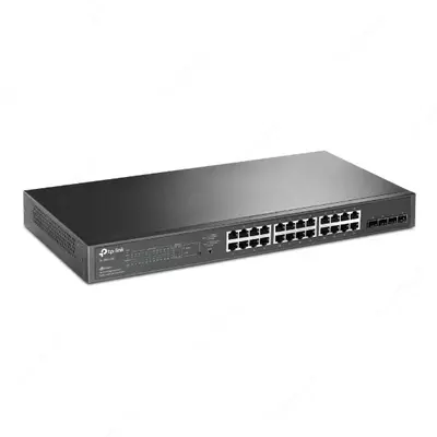 Kоммутатор TP-LINK JetStream Smart коммутатор на 24 порта PoE+ и 4 SFP‑слота
