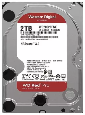 Жесткий диск HDD 2000Gb Western Digital WD2002FFSX Red PRO