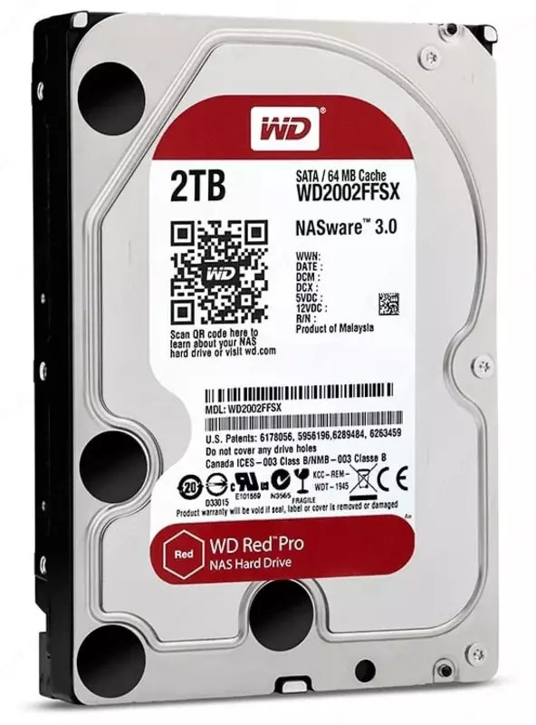 Жесткий диск HDD 2000Gb Western Digital WD2002FFSX Red PRO