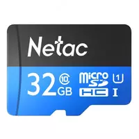Карта памяти Netac P500 Class 10 32G Micro SDHC TF 80 МБ / с