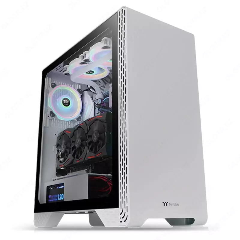 Компьютерный корпус Thermaltake S300 TG Snow