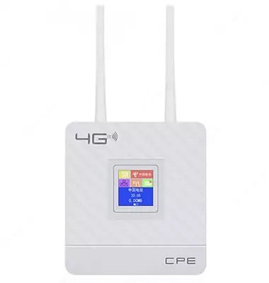 Simsiz Wi-Fi router CPE LTE 4G sim-karta uyasi bilan