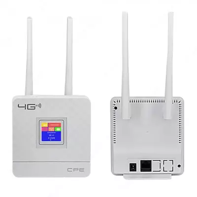 Simsiz Wi-Fi router CPE LTE 4G sim-karta uyasi bilan