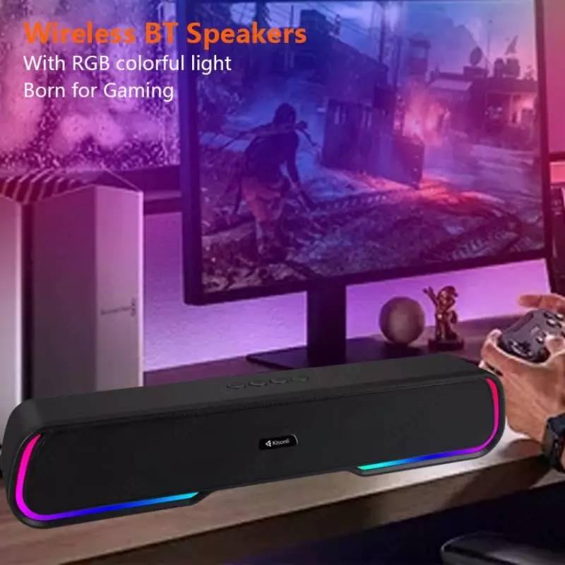 Portativ stereo karnay Mini KISONLI LED-913