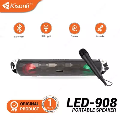 Portativ stereo karnay Mini KISONLI 908+Mic