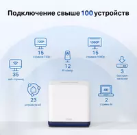 Mesh Wi-Fi система MERCUSYS Halo H50G (2-pack) AC1900 Mytech.uz
