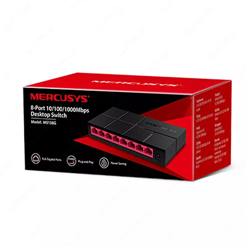 Коммутатор Mercusys MS108G 8-Port Gigabit Desktop Switch