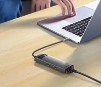 762 500 сум Адаптер-хаб Baseus Metal Gleam Series 7in1 HUB (WKWG040113)