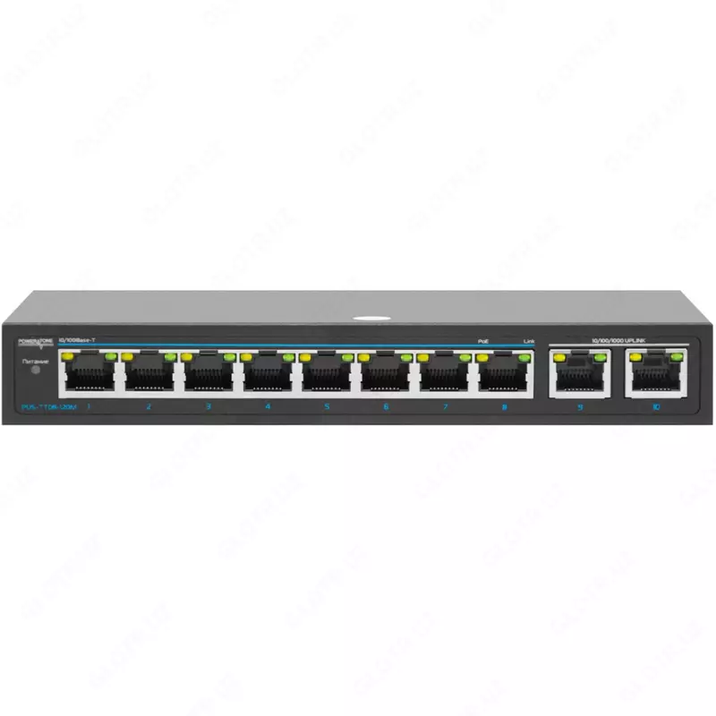 Неуправляемый PoE коммутатор POWERTONE PUS-TT08L-115M