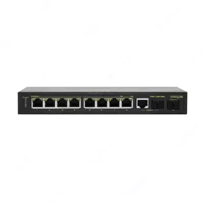 Kommutator POE POWERTONE Web Smart PWS-CS08-120M 125 Vt tashqi quvvat manbai bilan