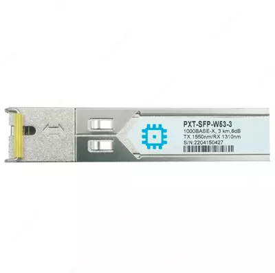 Модуль SFP WDM PXT-SFP-W53-3, дальность до 3км (6dB), 1550нм