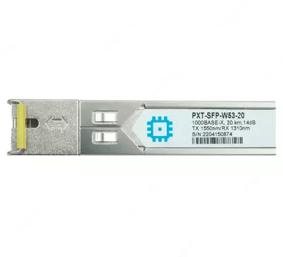 Модуль SFP WDM PXT-SFP-W53-20, дальность до 20км (14dB), 1550нм