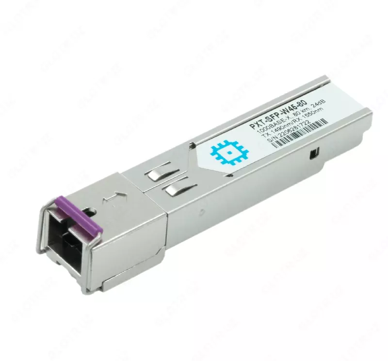 Модуль SFP WDM PXT-SFP-W45-80, дальность до 80км (24dB), 1490/1550нм