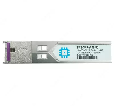 Модуль SFP WDM PXT-SFP-W45-80, дальность до 80км (24dB), 1490/1550нм