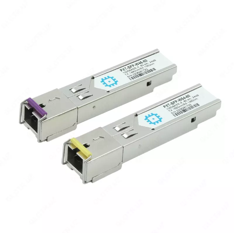 Модуль SFP WDM PXT-SFP-W45-80, дальность до 80км (24dB), 1490/1550нм